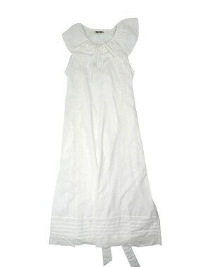 Ciao Lucia Sua Dress in White Cotton Voile